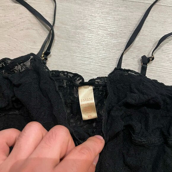 Banana Republic Women's Mesh Sheer Lace See Through Tank Top - Picture 4 of 5